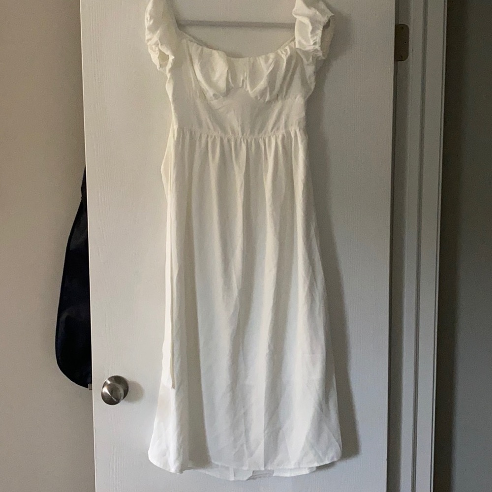 Off shoulder midi dress